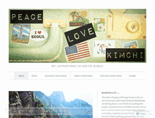 Tablet Screenshot of peacelovekimchi.com